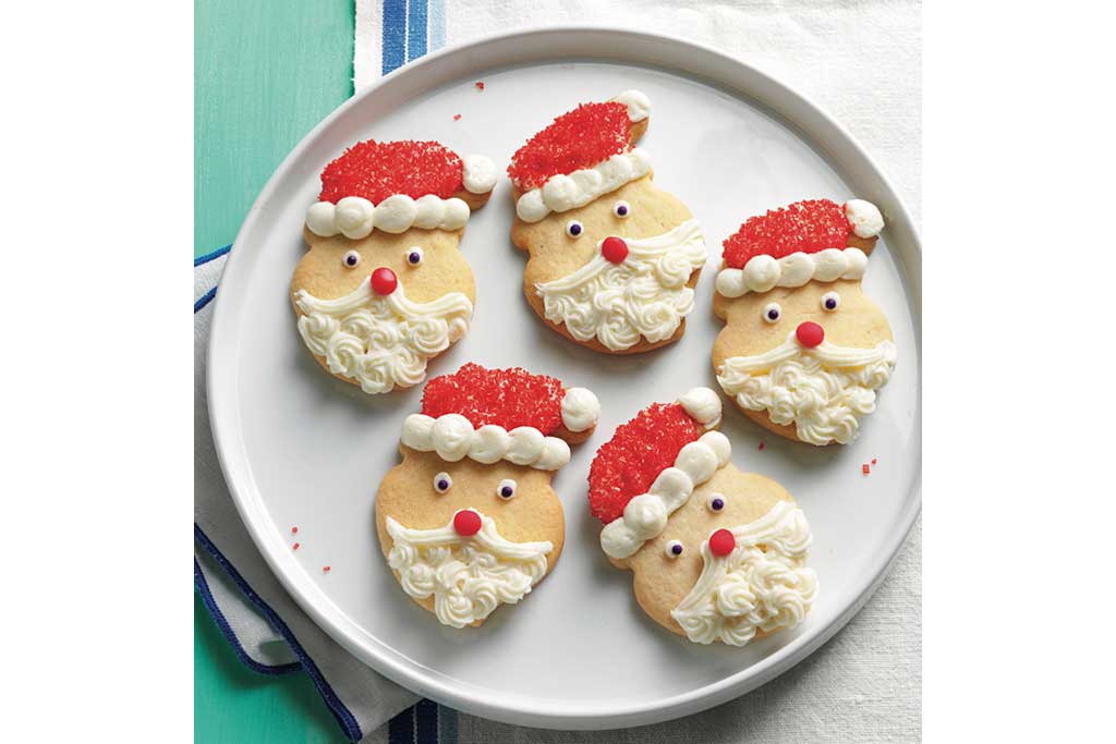 recetas de galletas de azúcar en forma de Santa Claus